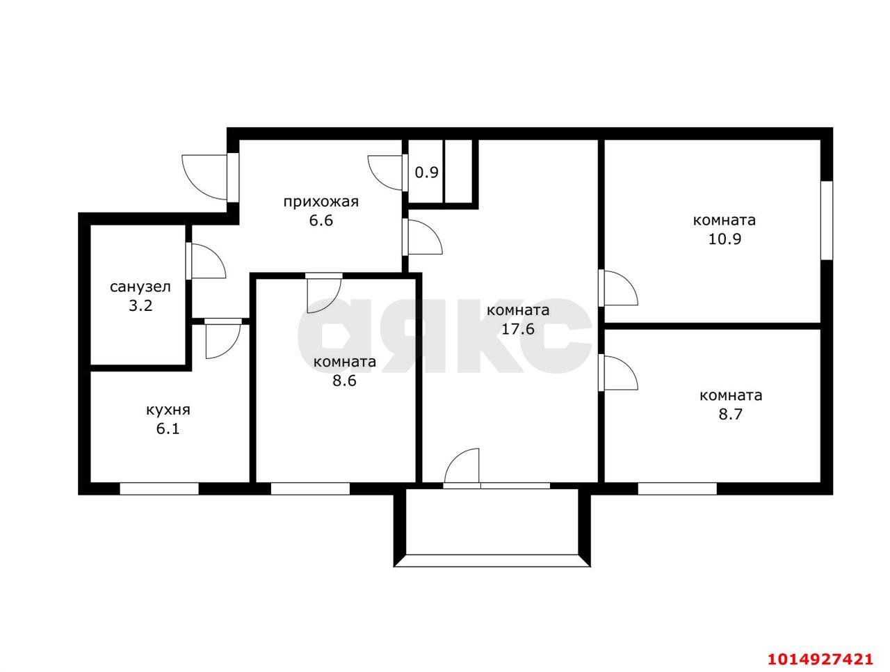 Фото №15: 4-комнатная квартира 63 м² - Краснодар, Западный внутригородской округ, ул. Фёдора Лузана, 13