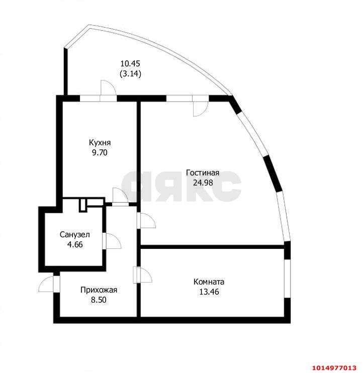 Фото №7: 2-комнатная квартира 64 м² - Краснодар, Прикубанский внутригородской округ, Россинского, мкр. жилой комплекс Россинский Парк, ул. Командорская, 15/1
