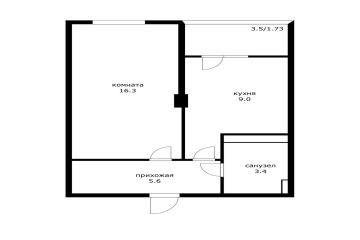 Фото №3: 1-комнатная квартира 34 м² - Краснодар, мкр. жилой комплекс Притяжение, ул. Московская, 118к1