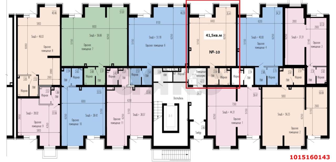 Фото №6: Торговое помещение 42 м² - Краснодар, жилой комплекс Новые Сезоны, ул. Скандинавская, 1к9