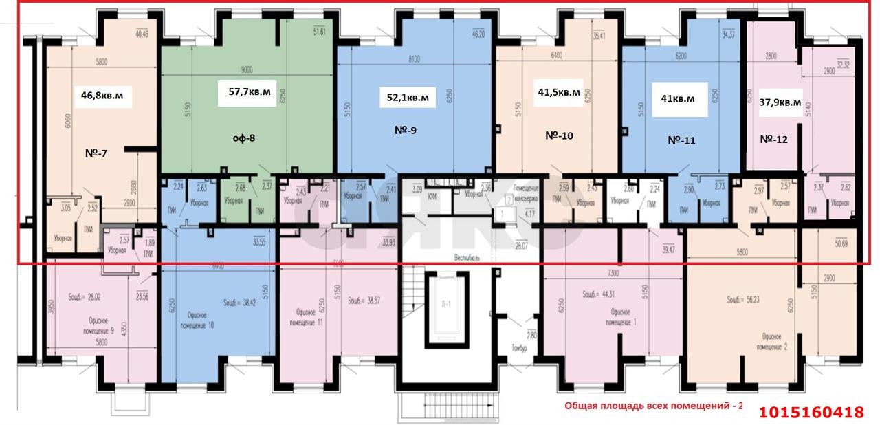 Фото №9: Торговое помещение 38 м² - Краснодар, жилой комплекс Новые Сезоны, ул. Скандинавская, 1к9
