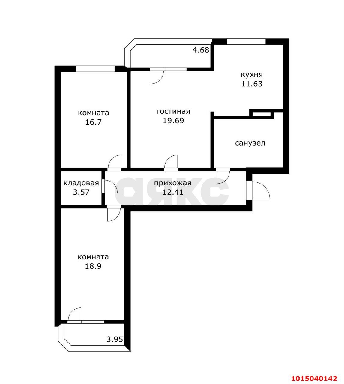 Фото №9: 3-комнатная квартира 114 м² - Краснодар, имени Маршала Жукова, ул. Александра Покрышкина, 4/4