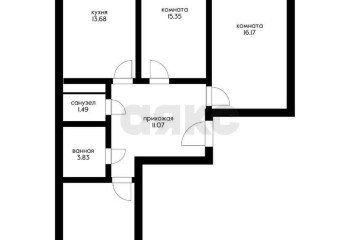 Фото №2: 3-комнатная квартира 78 м² - Краснодар, мкр. Карасунский внутригородской округ, ул. имени Снесарева, 17/1к1