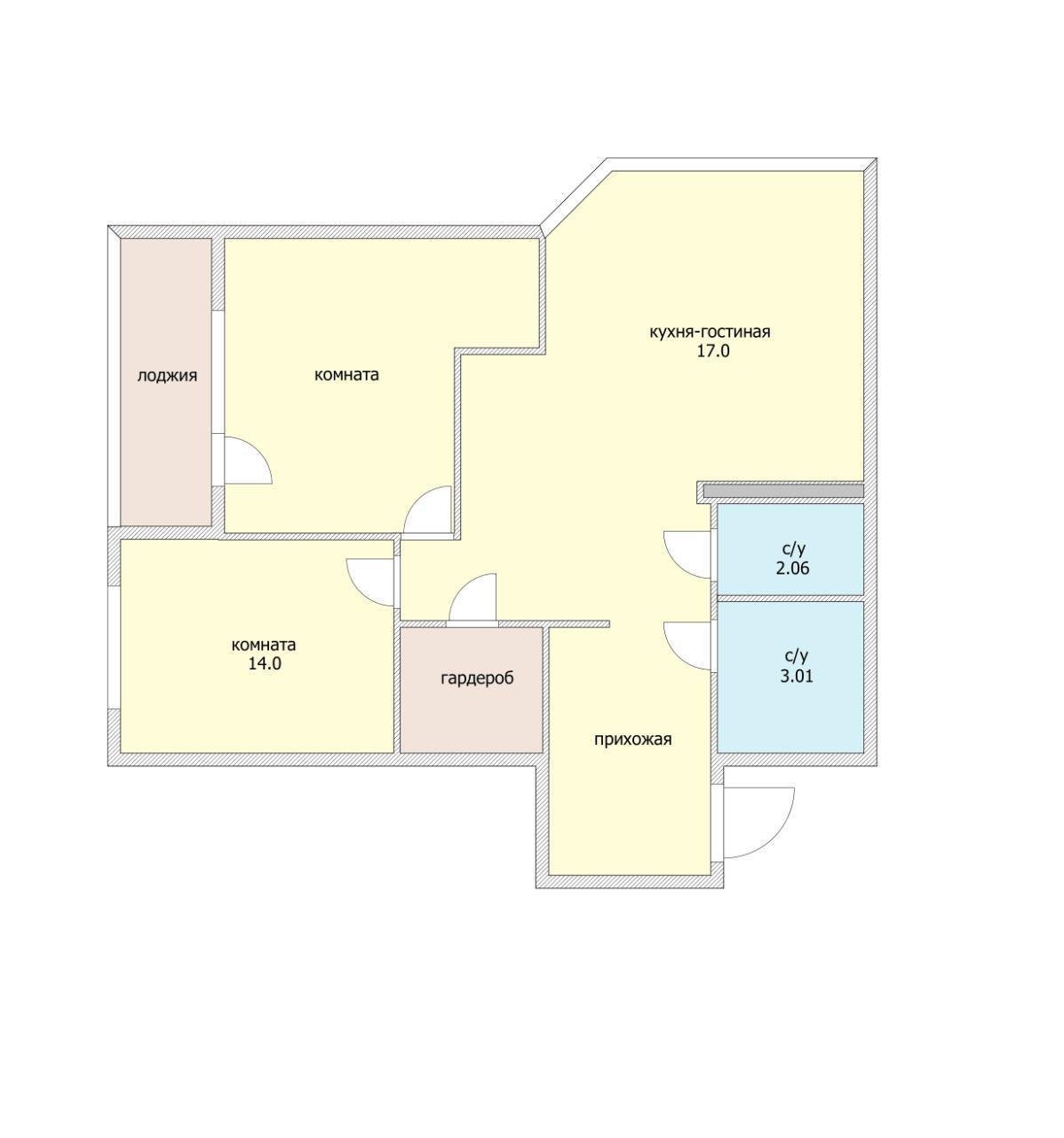 Фото №13: 2-комнатная квартира 65 м² - Краснодар, ЖК Губернский, 1-й квартал, Прикубанский внутригородской округ, мкр. Губернский, ул. Домбайская, 61