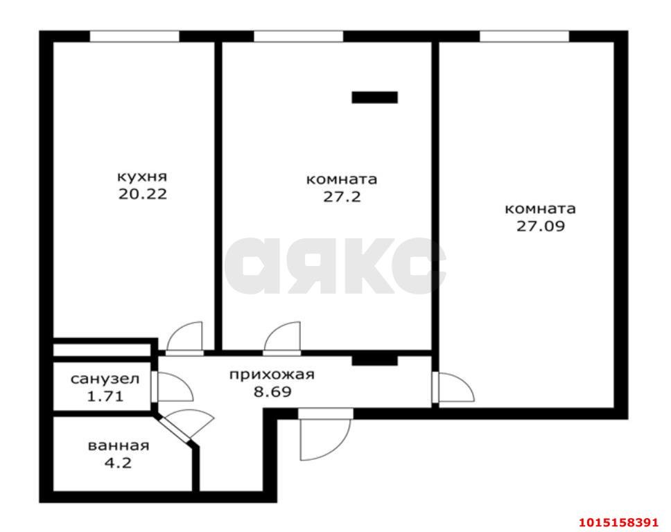 Фото №16: 2-комнатная квартира 89 м² - Краснодар, 9-й километр, ул. Ярославская, 113