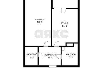 Фото №4: 1-комнатная квартира 44 м² - Краснодар, мкр. ЖК Губернский, ул. имени Героя Георгия Бочарникова, 12/2