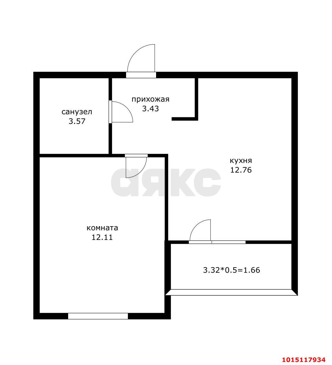 Фото №10: 1-комнатная квартира 35 м² - Краснодар, жилой комплекс Облака, ул. имени Генерала Корнилова, 10