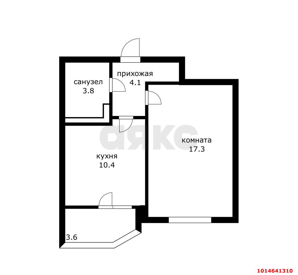 Фото №12: 1-комнатная квартира 39 м² - Краснодар, Достояние, ул. Григория Булгакова, 6