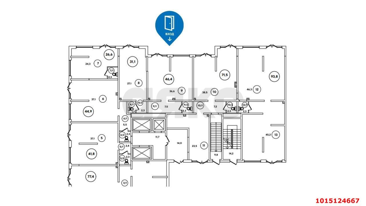 Фото №6: Торговое помещение 47 м² - Краснодар, Парк Победы, ул. Героя Пешкова, 14к2