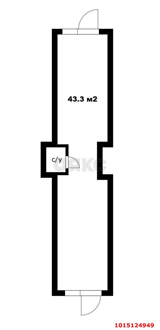 Фото №5: Торговое помещение 43 м² - Краснодар, Прикубанский внутригородской округ, мкр. жилой комплекс Самолёт-2, ул. Западный Обход, 57к3
