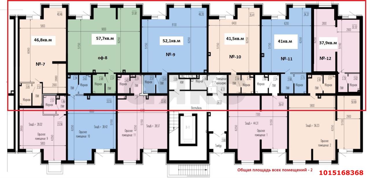 Фото №10: Торговое помещение 278 м² - Краснодар, жилой комплекс Новые Сезоны, ул. Скандинавская, 1к9