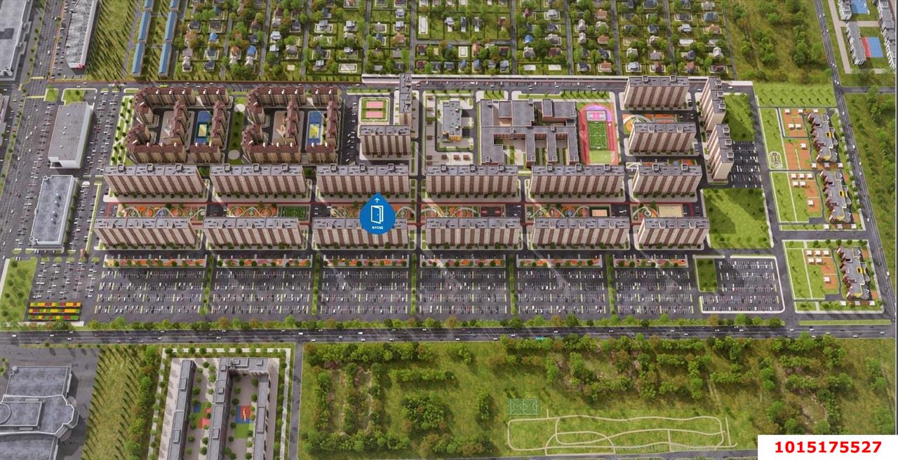 Фото №2: Торговое помещение 42 м² - Краснодар, жилой комплекс Дыхание, ул. Лётчика Позднякова, 2к24