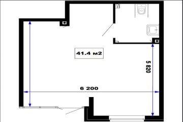 Фото №3: Коммерция 41 м² - Краснодар, мкр. жилой комплекс Дыхание, ул. Лётчика Позднякова, 2к24