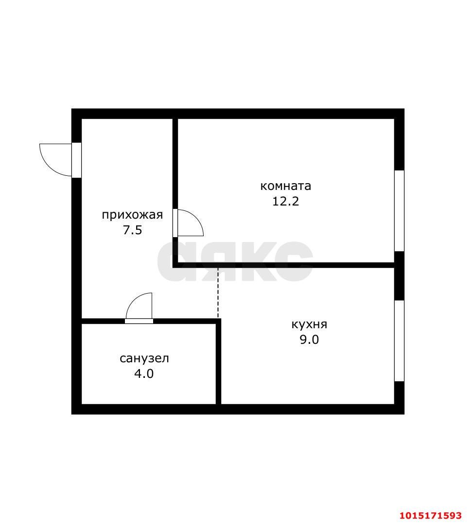 Фото №9: 1-комнатная квартира 32 м² - Российский, мкр. Прикубанский внутригородской округ, ул. Рымникская, 2