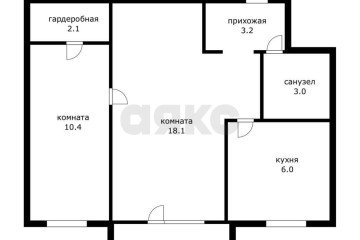 Фото №3: 2-комнатная квартира 42 м² - Краснодар, мкр. Фестивальный, ул. имени Тургенева, 122