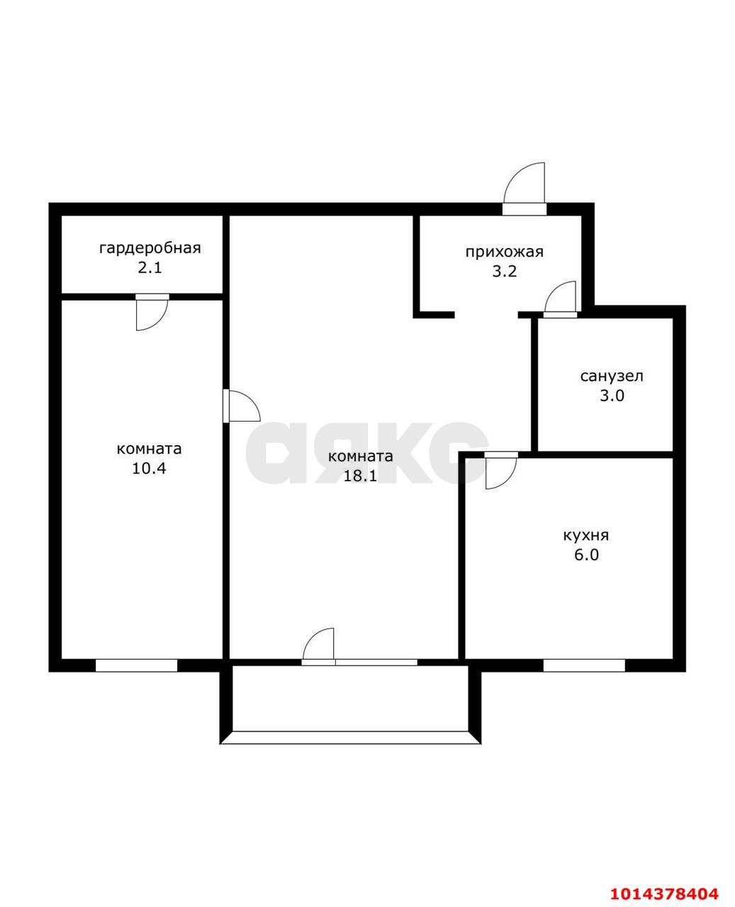 Фото №3: 2-комнатная квартира 42 м² - Краснодар, Фестивальный, ул. имени Тургенева, 122
