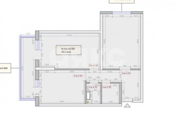 Фото №1: 2-комнатная квартира 52 м² - Ростов-на-Дону, мкр. жилой комплекс Скай Парк, ул. Нансена, 83