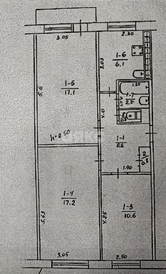 Фото №10: 3-комнатная квартира 61 м² - Мариуполь, Жовтневый, ул. Куприна, 9