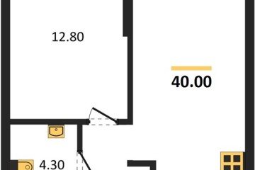Фото №1: 1-комнатная квартира 40 м² - Краснодар, мкр. Догма Парк, 