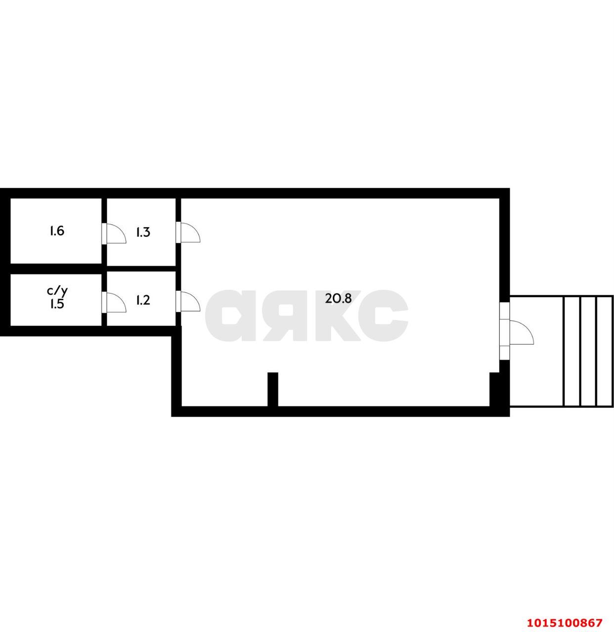 Фото №1: Торговое помещение 27 м² - Краснодар, Солнечный, ул. Казбекская, 16