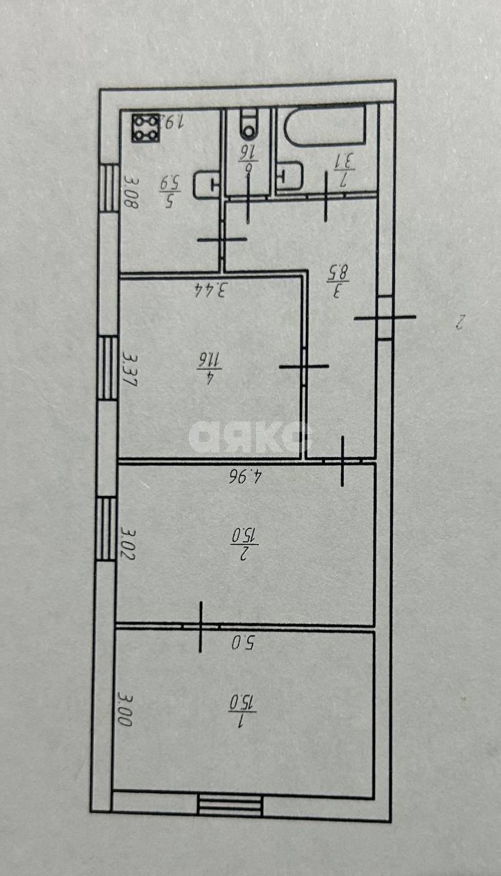 Фото №12: 3-комнатная квартира 60 м² - Тула, Мясново, ул. Одоевское шоссе, 19
