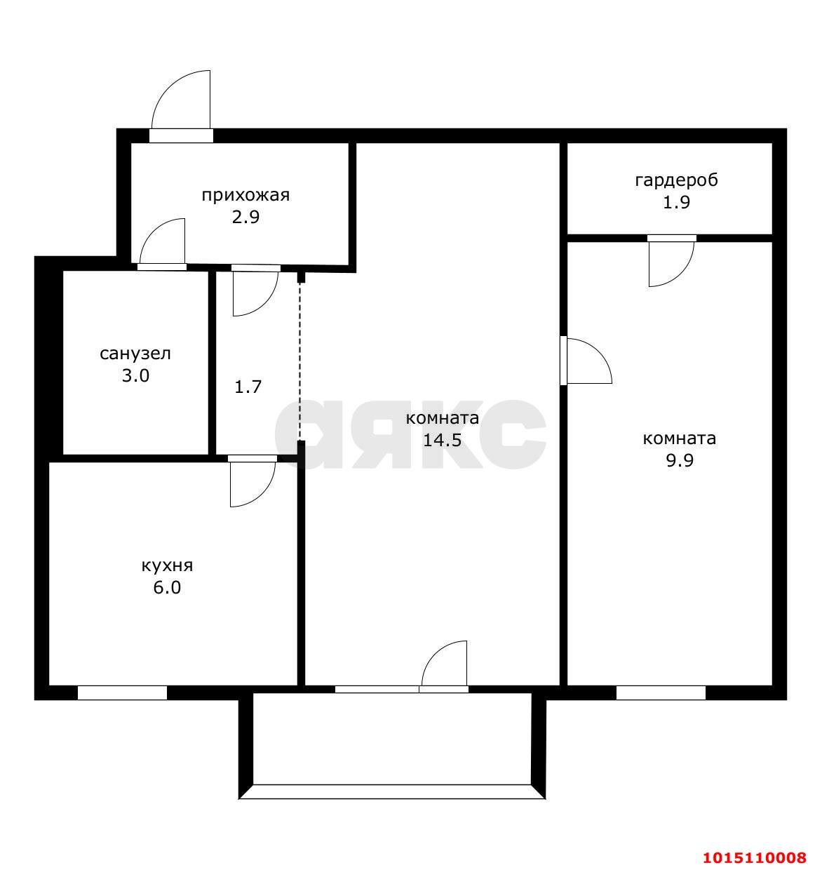 Фото №18: 2-комнатная квартира 40 м² - Краснодар, Завод Измерительных Приборов, ул. Колхозная, 67
