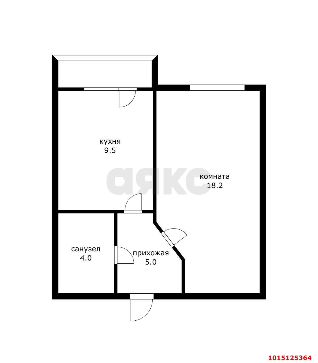 Фото №3: 1-комнатная квартира 36 м² - Краснодар, Музыкальный, мкр. Прикубанский внутригородской округ, ул. Московская, 140Г