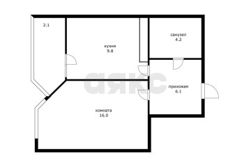 Фото №3: 1-комнатная квартира 36 м² - Краснодар, мкр. жилой комплекс Сказка Град, ул. имени В.Н. Мачуги, 166Ак2