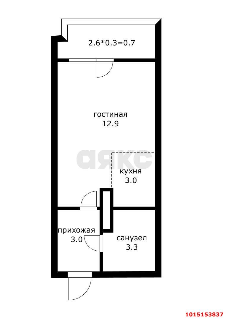 Фото №13: Студия 22 м² - Краснодар, жилой комплекс Абрикос, ул. 5-я Дорожная, 68к2