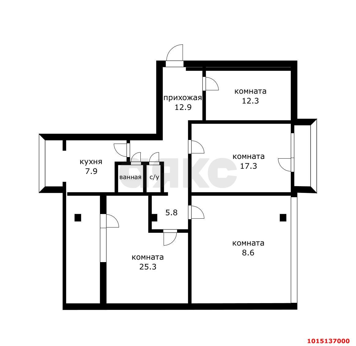 Фото №19: 3-комнатная квартира 111 м² - Краснодар, Юбилейный, б-р Платановый, 19/1