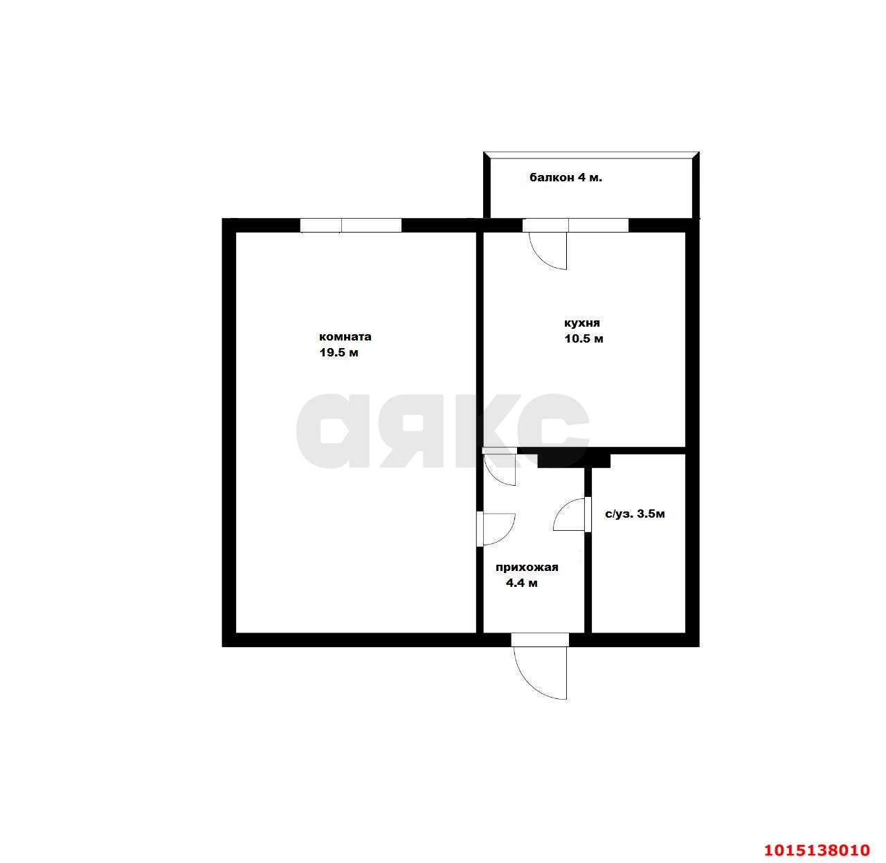 Фото №13: 1-комнатная квартира 38 м² - Краснодар, Репино, пр-д Репина, 40
