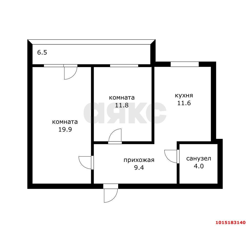 Фото №2: 2-комнатная квартира 64 м² - Краснодар, Завод Радиоизмерительных Приборов, ул. 1 Мая, 394