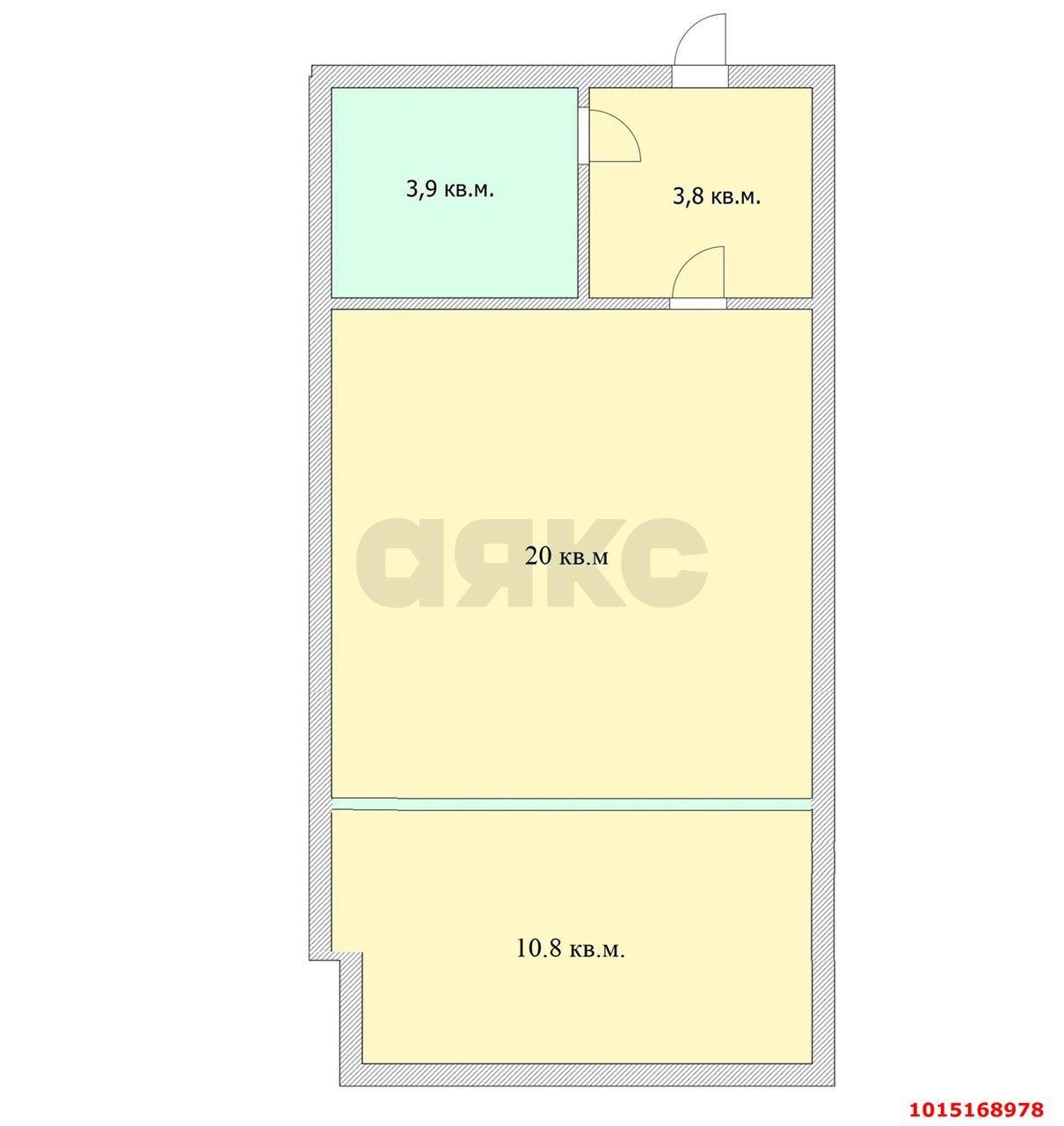 Фото №14: Студия 38 м² - Краснодар, жилой комплекс Лиговский, ул. Академика Фёдорова, 13