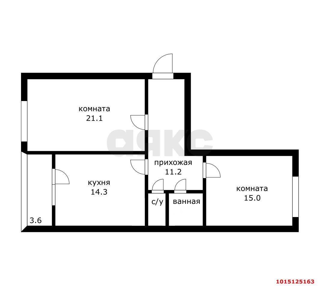 Фото №15: 2-комнатная квартира 69 м² - Краснодар, Пашковский, ул. Лавочкина, 23