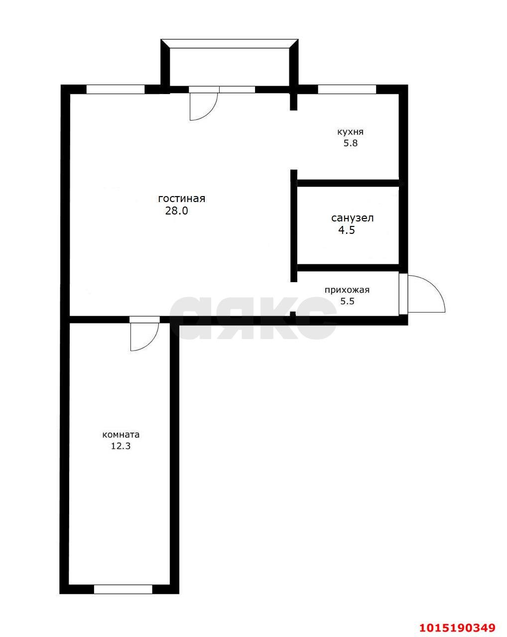 Фото №13: 3-комнатная квартира 60 м² - Краснодар, Фестивальный, ул. имени Тургенева, 134
