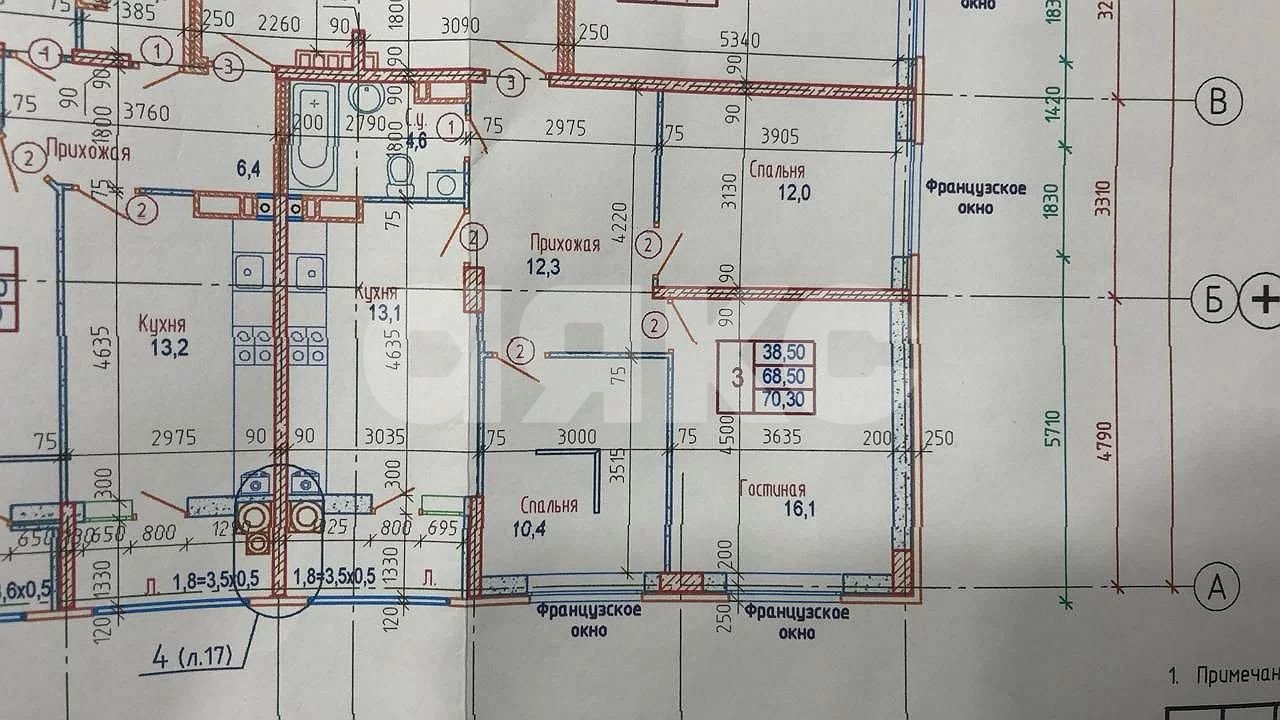 Фото №7: 3-комнатная квартира 70 м² - Ростов-на-Дону, жилой комплекс Вересаево, ул. Берберовская, 6с1