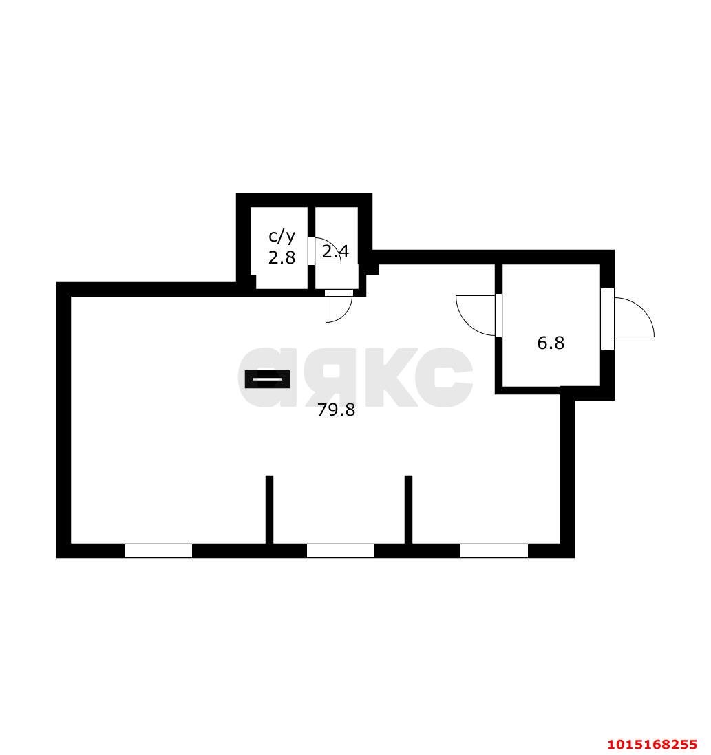 Фото №2: Торговое помещение 80 м² - Краснодар, жилой комплекс Южане, ул. Даниила Смоляна, 65