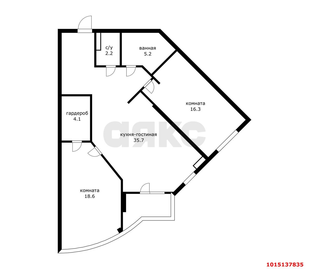 Фото №19: 2-комнатная квартира 75 м² - Краснодар, Западный внутригородской округ, мкр. ЖК Краснодар Сити, ул. Шоссе Нефтяников, 18к4