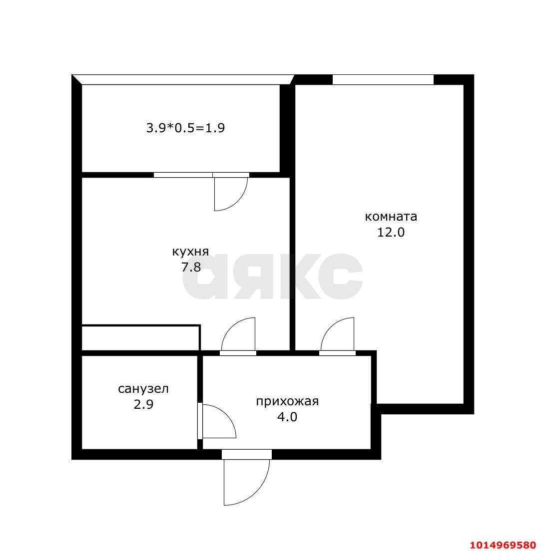 Фото №13: 1-комнатная квартира 31 м² - Краснодар, жилой комплекс Грани, ул. Западный Обход, 45к5