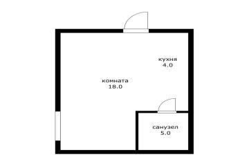 Фото №5: Студия 18 м² - Российский, мкр. Прикубанский внутригородской округ, ул. имени В.М. Комарова, 60/1А