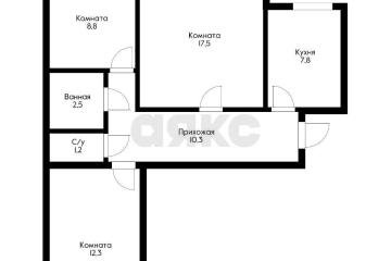 Фото №1: 3-комнатная квартира 60 м² - Краснодар, мкр. Гидростроителей, ул. Трудовой Славы, 19