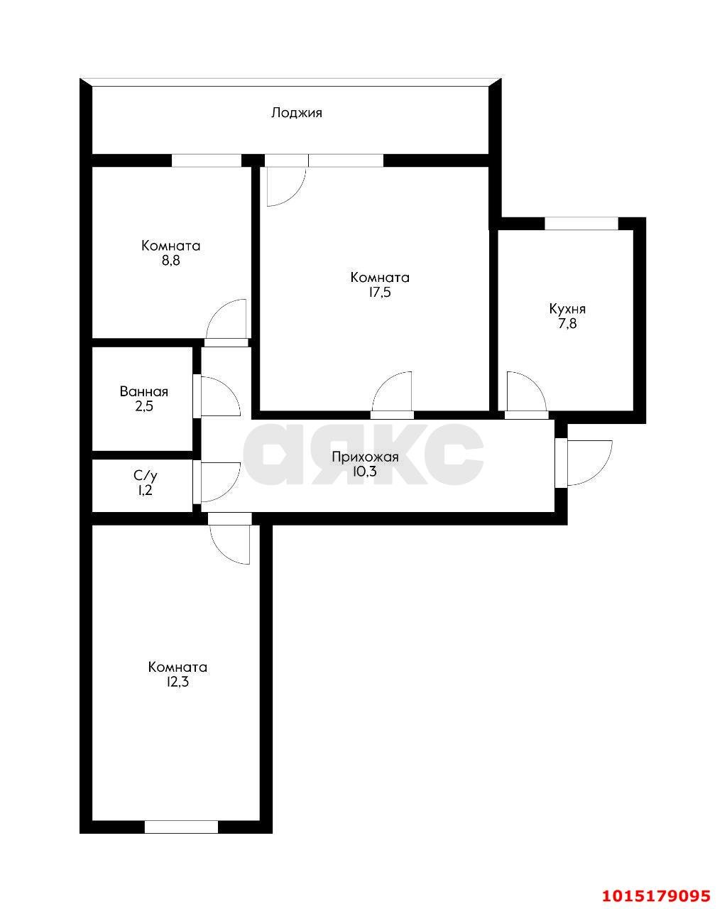 Фото №6: 3-комнатная квартира 63 м² - Краснодар, Карасунский внутригородской округ, мкр. Гидростроителей, ул. Трудовой Славы, 19