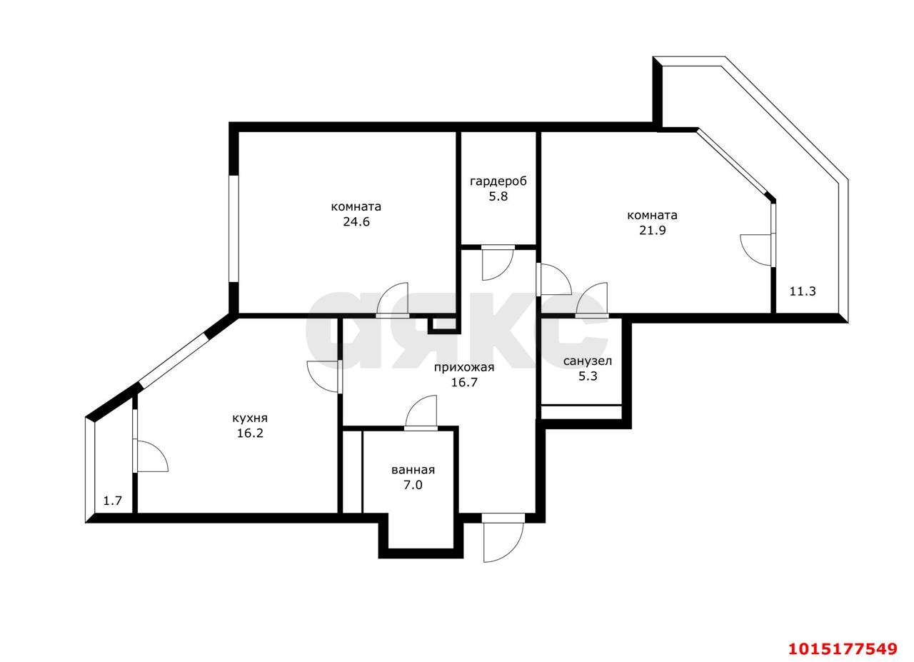 Фото №17: 3-комнатная квартира 109 м² - Краснодар, Центральный, ул. Промышленная, 49
