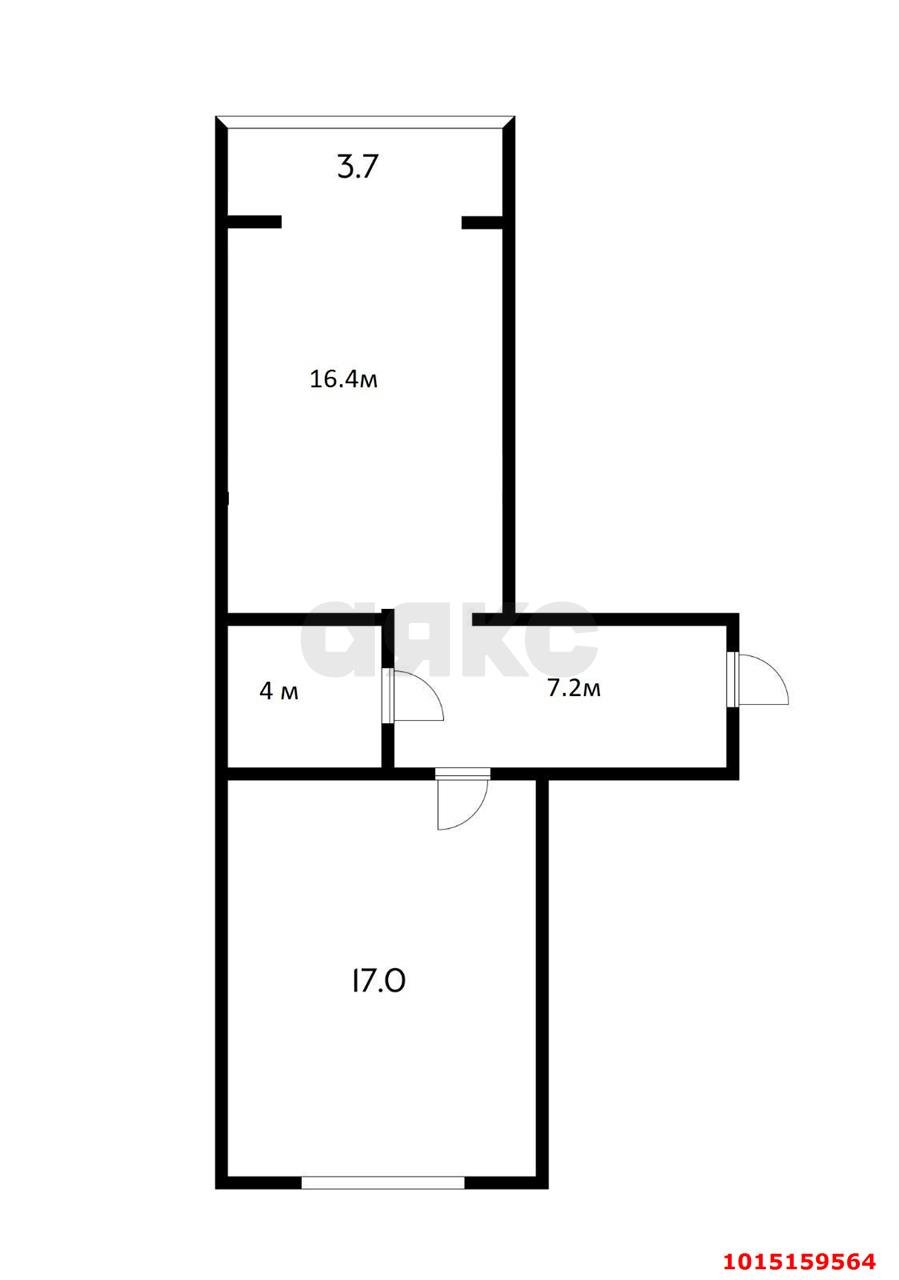 Фото №12: 1-комнатная квартира 47 м² - Краснодар, Московский, ул. имени Николая Семеновича Котлярова, 30