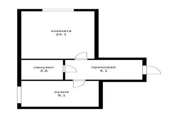 Фото №3: 1-комнатная квартира 41 м² - Краснодар, мкр. Прикубанский внутригородской округ, ул. 2-я Целиноградская, 1