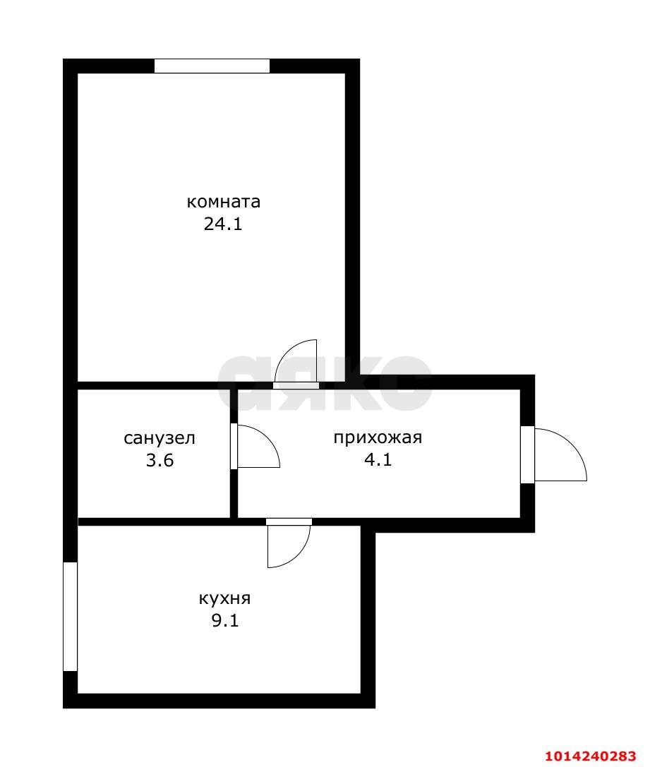 Фото №6: 1-комнатная квартира 41 м² - Краснодар, Молодёжный, ул. 2-я Целиноградская