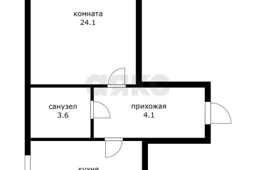 Фото №3: 1-комнатная квартира 41 м² - Краснодар, мкр. Молодёжный, ул. 2-я Целиноградская, 1