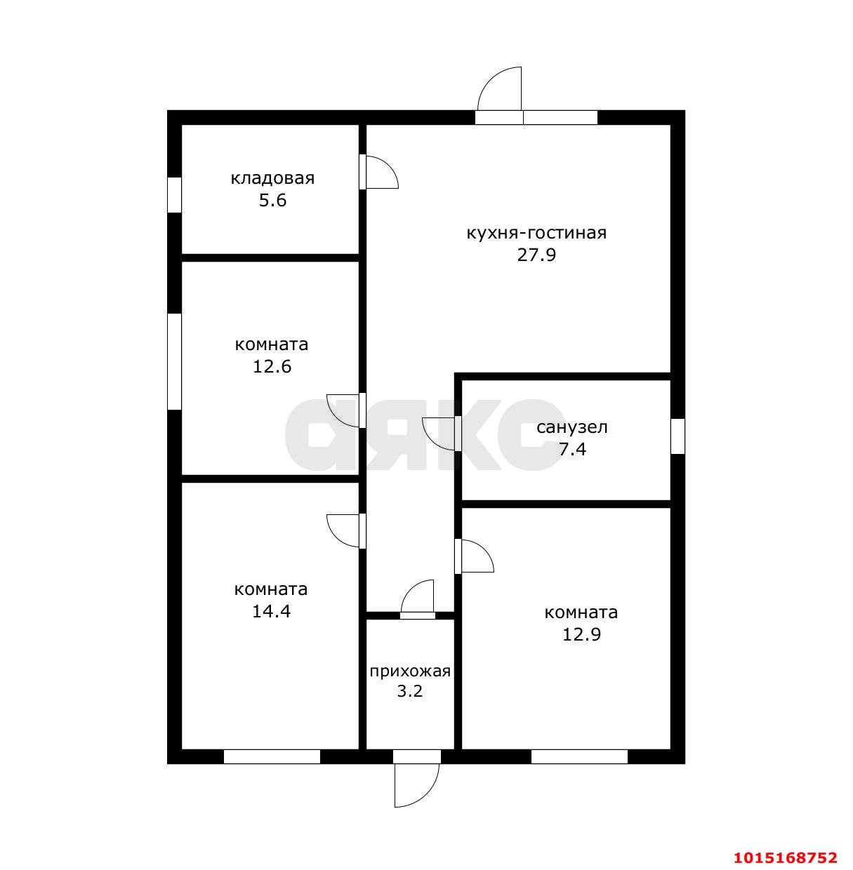Фото №6: Дом 84 м² + 4 сот. - Любитель, Прикубанский внутригородской округ, ул. Центральная, 196