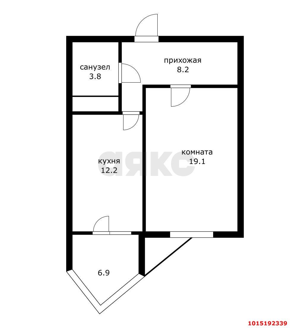 Фото №17: 1-комнатная квартира 43 м² - Краснодар, ЖК Седьмой Континент, Прикубанский внутригородской округ, Фестивальный, Отделение № 1 совхоза Солнечный, мкр. жилой комплекс Седьмой Континент, ул. Совхозная, 1к4