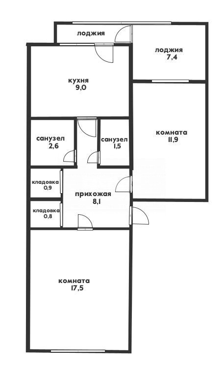 Фото №13: 2-комнатная квартира 52 м² - Дивноморское, ул. Короленко, 6
